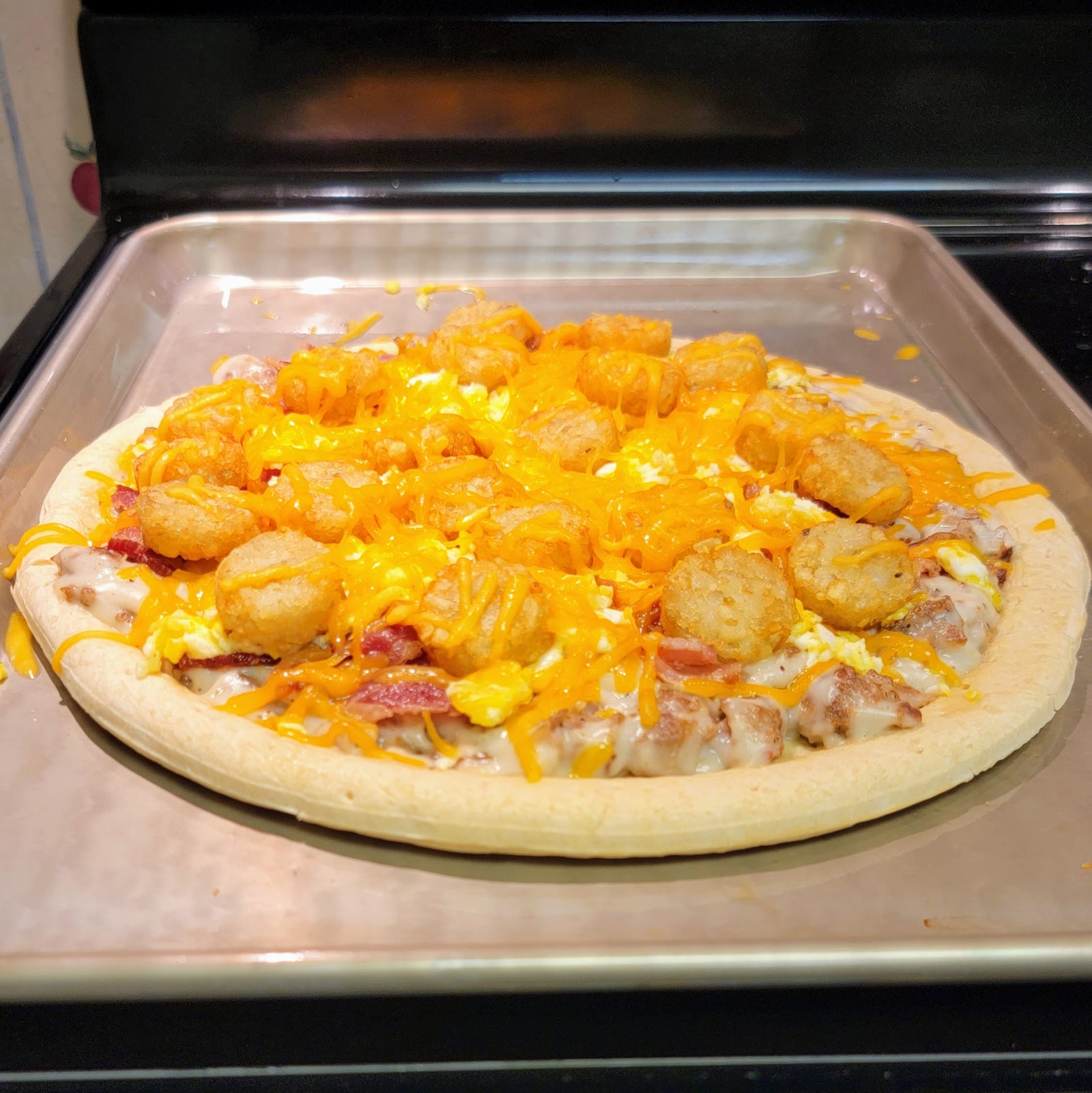 Bright Leaf "Debbie's Breakfast Pizza" (Bacon & Sausage)