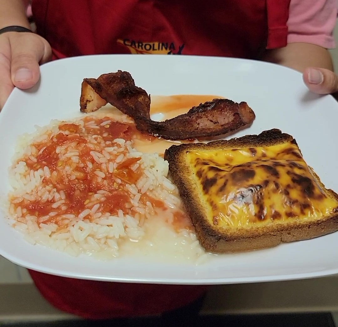 Bright Leaf Bacon with Tomatoes and Rice