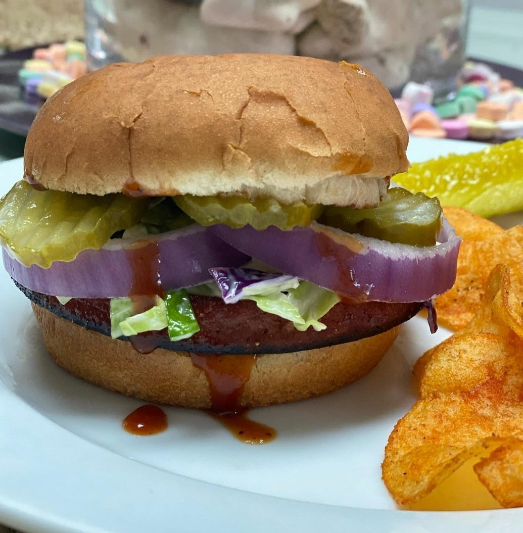 Bright Leaf Smoked BBQ Bologna Burger (Bologna)