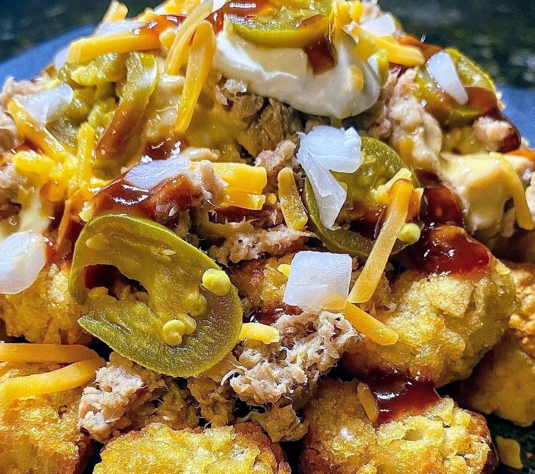 Bright Leaf Loaded BBQ Tots