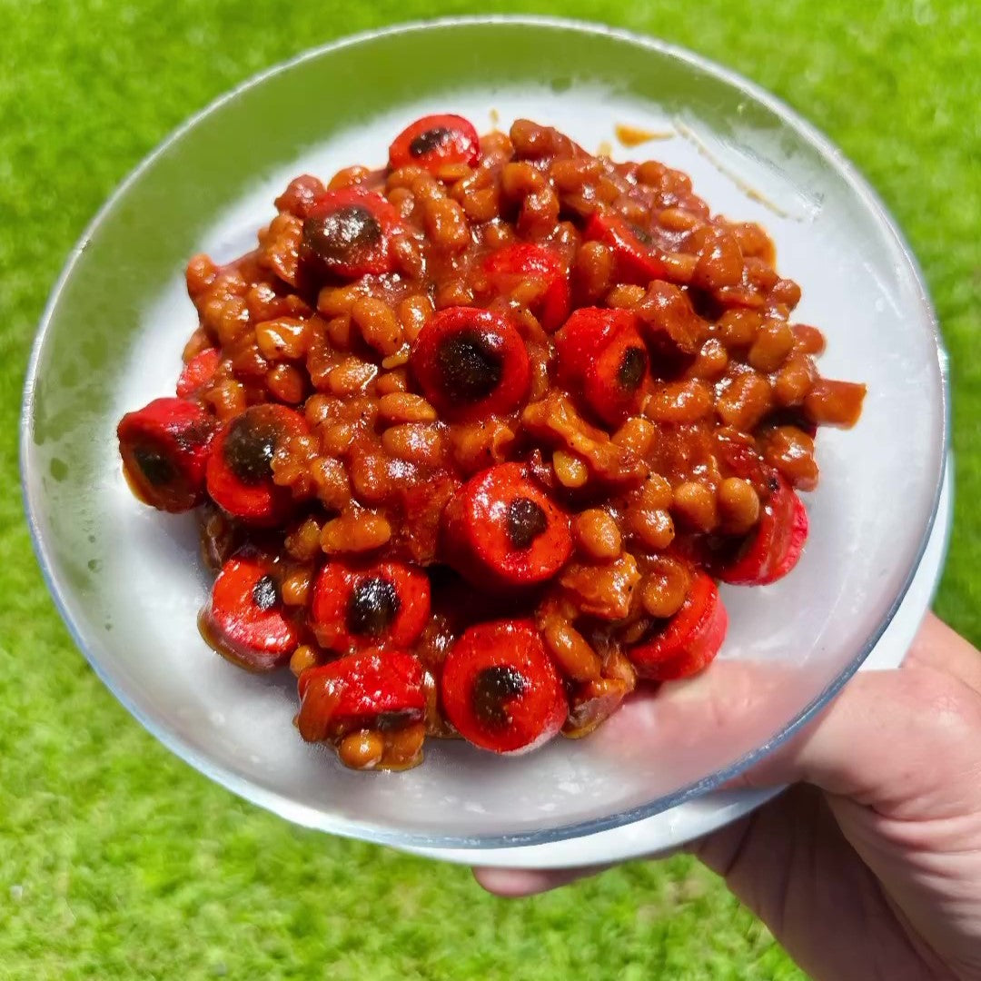 Bright Leaf Grown Up Beanie Weenies (Hot Dogs)
