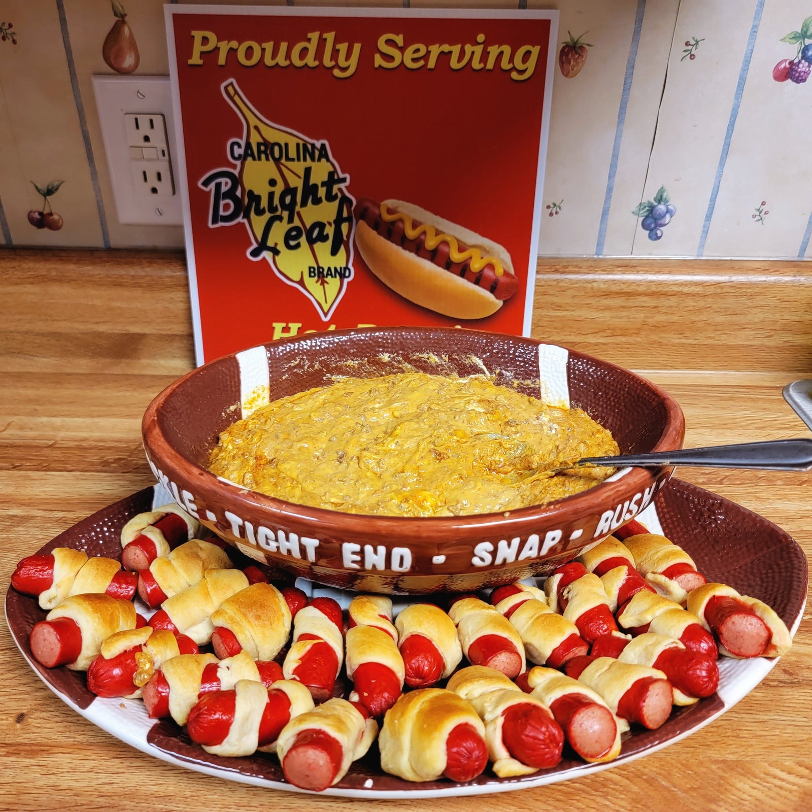Bright Leaf Chili Cheese Dog Dip