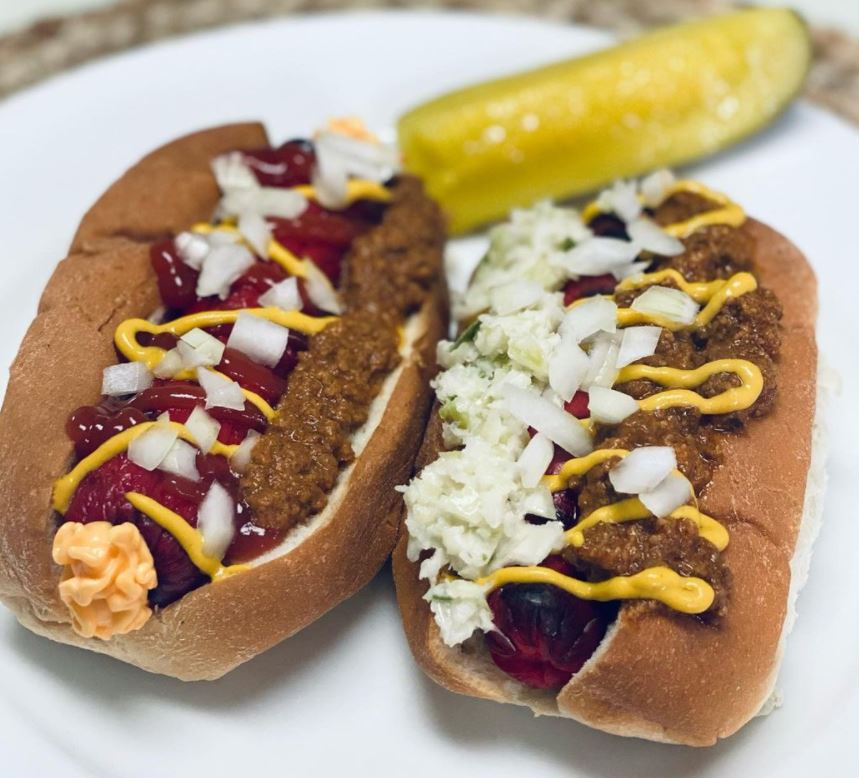 Bright Leaf Hot Dogs All the Way & Hot Dogs with Cheese Inside