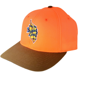 Duck Cloth Visor / Blaze Orange Velcro Hat (Structured)