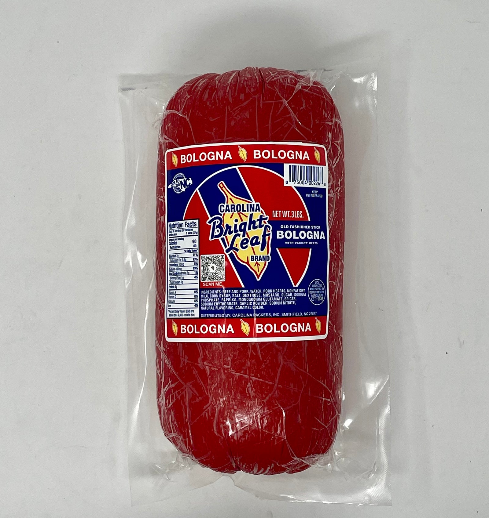 Bright Leaf 3 lb. Stick Bologna