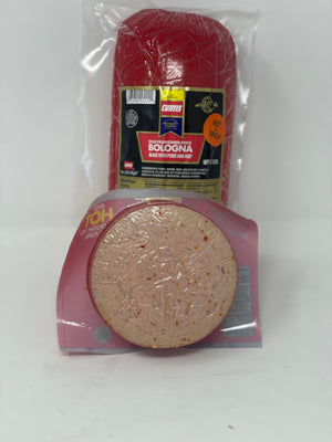 Curtis Hot & Spicy 3 lb Stick Bologna with Bonus 12oz pack of HOT & Thick Bologna