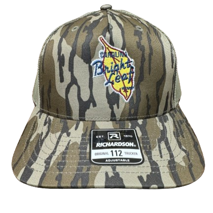 Mossy Oak - Bottomland / Loden (Olive Green) Mesh Snapback Hat (Structured)
