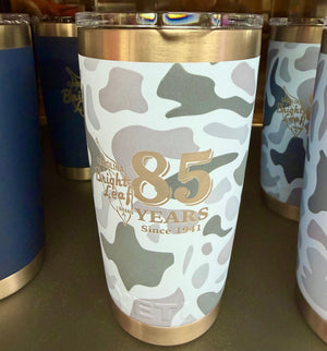 Bright Leaf Yeti Tumbler (Blue Camo) - 85th Anniversary