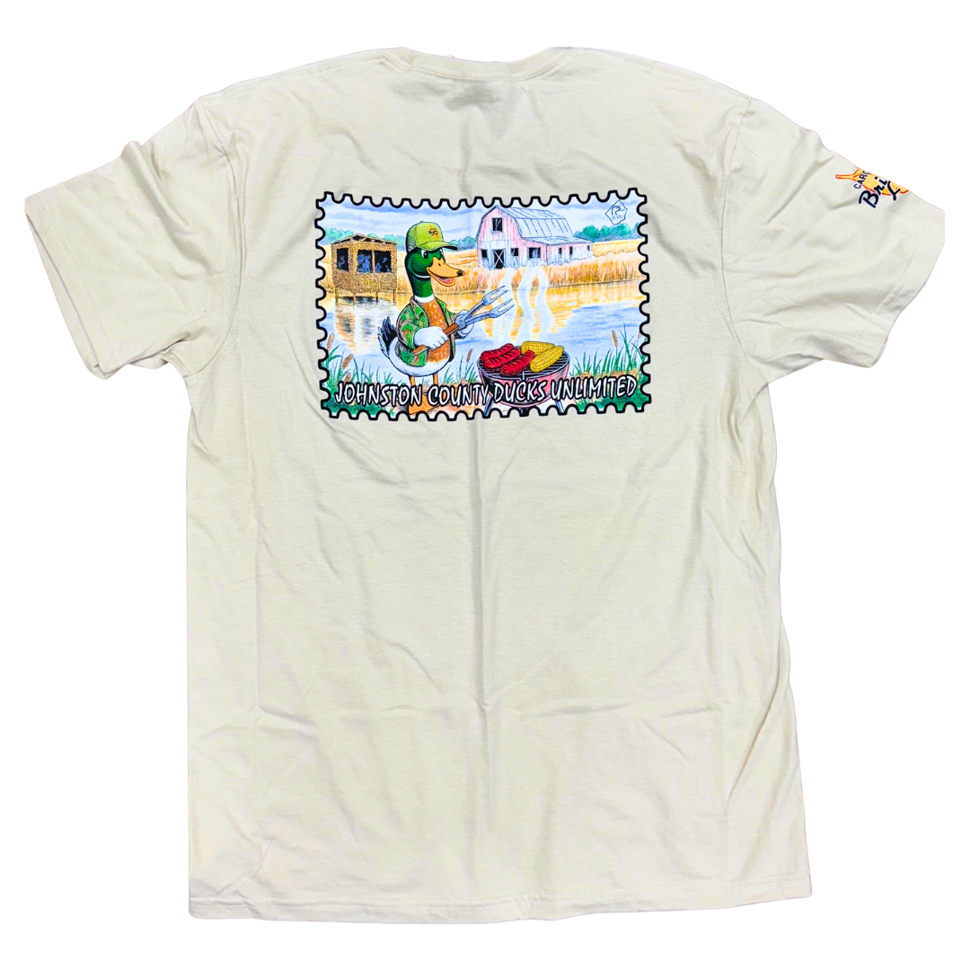 JoCo Ducks Unlimited Collection: Bright Leaf Hot Dogs (Tan)