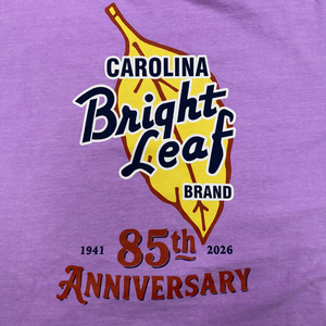 Bright Leaf 85th Anniversary Shirts (Bay Green & Neon Violet)