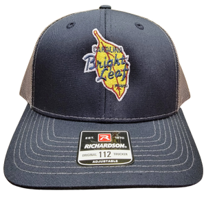 Dark Blue / Gray Mesh Snapback Hat (Structured)