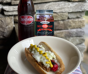 Cheers to Carolina Holiday Sampler (1-Hot Dog, 1-Red Hot, 1- 8 oz. Bologna, 1- Chili, 1- BBQ, 1- Cackalacky® Sauce, 2 - Cheerwine®)