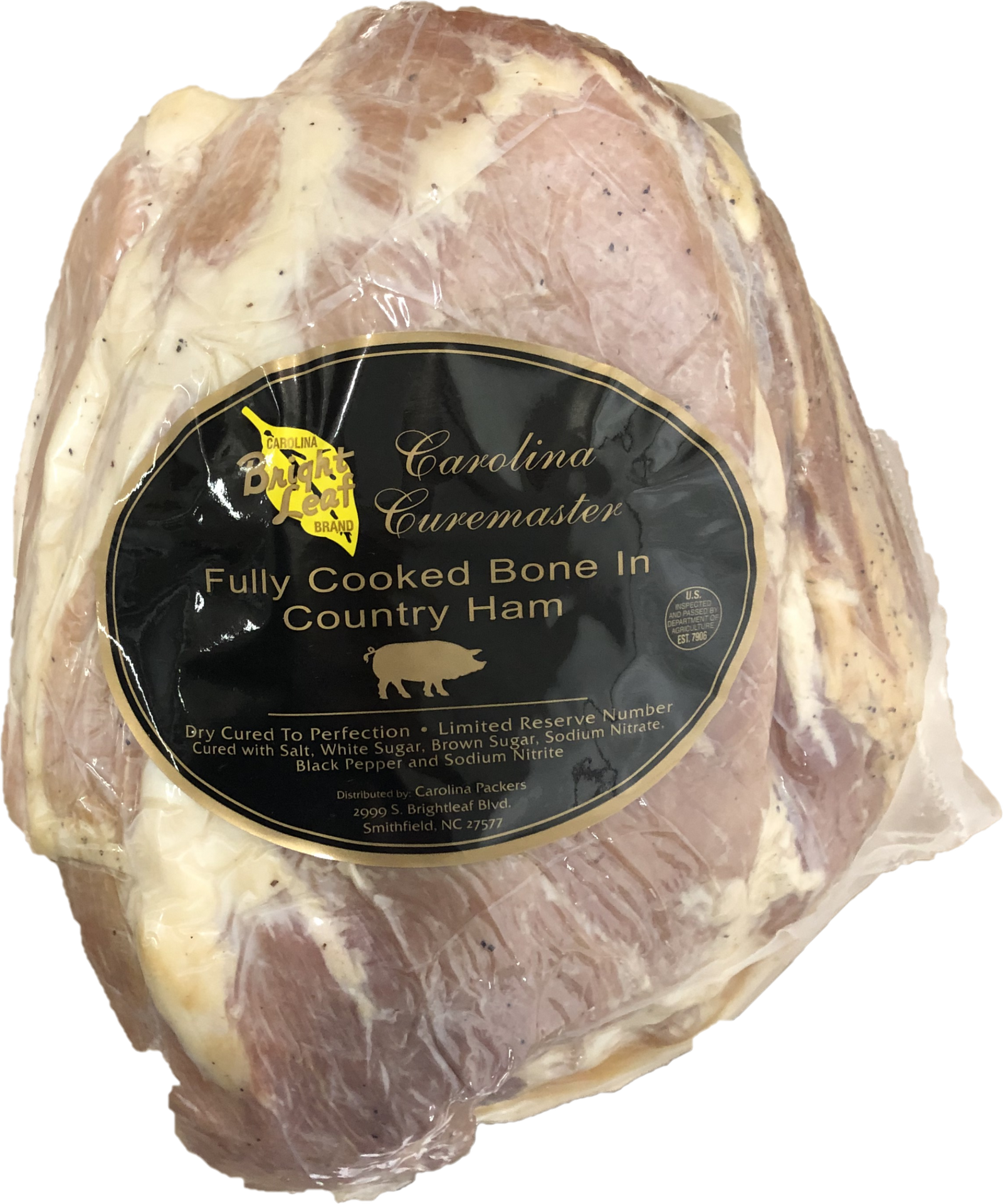 Bright Leaf Carolina Curemaster Whole Bone-In Cooked Country Ham